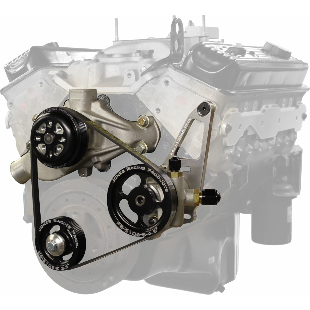 Jones Racing Products Sb Chevy Serpentine Water Pump Ps Drive System