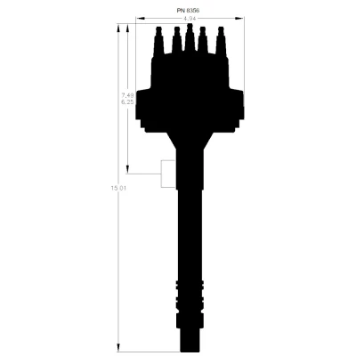 MSD DUAL PICKUP CHEVROLET V8 DISTRIBUTOR - MSD-8356