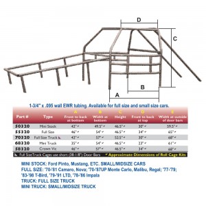 PRO-TEK COMPLETE ROLL CAGE KIT