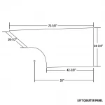 MD3 MODIFIED PLASTIC BODY PANEL - MD3-M22140L