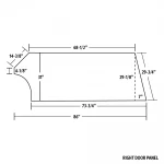 MD3 MODIFIED PLASTIC BODY PANEL - MD3-M22150R